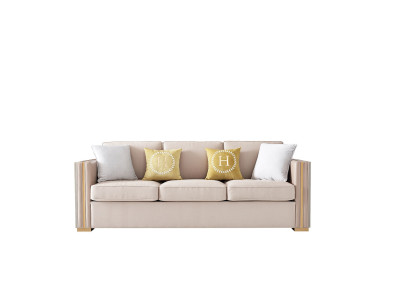 Dreisitzer-sohva Tyyny Design-sofa Deko Moderni 3-paikkainen sohu Huonekalut