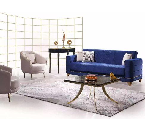Kaksiosainen luxussohvapöytien sarja modernille olohuoneelle