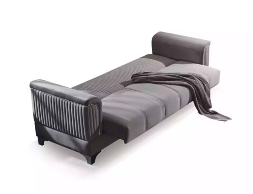 Graues Sofa Luxus 3-Sitzer Couch Wohnzimmer Möbel Polster Couchen Sofas