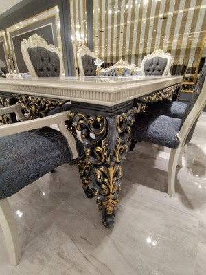 Großartiges Esszimmer Set Stilvoller Esstisch 4 Stühlen Elegant Set Neu