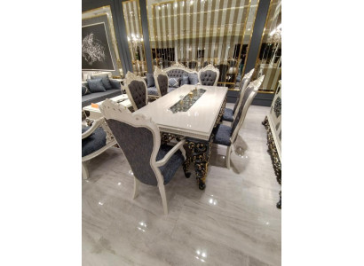 Moder 6x tuolia Ruokailuhuoneen tuoli Luxury 6x tuoli sarja Puu Designer tuolit