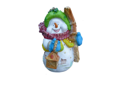 Lumiukko Figuuri Patsas Dekor Figuurit Dekor 40 cm Talvi Uusi Patsaat Uusi Veistos