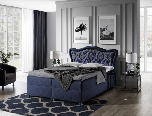 Klassinen sänky Boxspring-sängyt Barokkityylinen makuuhuonekalusto Luksus sisustus