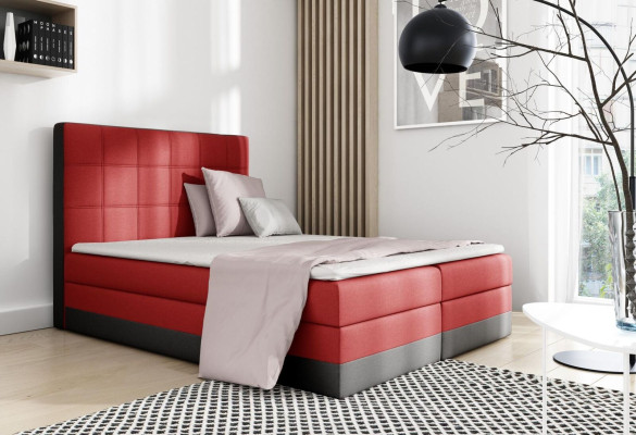 Boxspring-sänky Design Kaksois Hotellimoderni Sänky Makuuhuone Sängyt Pehmustettu sänky