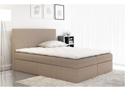 Boxspring-sänky Tekstiili Design Kaksois Hotelli Moderni Sänky Makuuhuone Sängyt Kangas