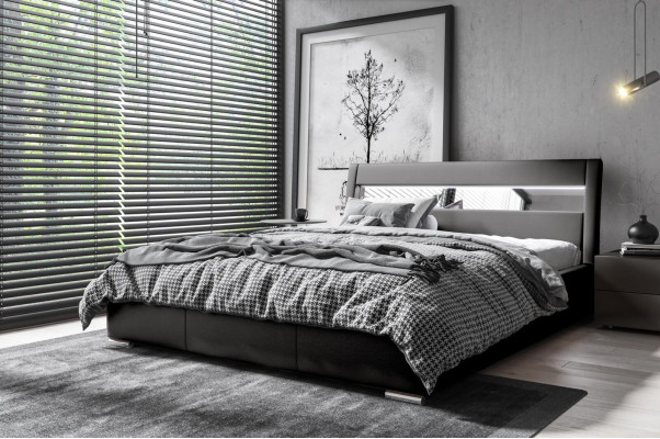 Sänkykehys Puinen sänky Design Kahden hengen Hotellimoderni Sänky Makuuhuone Sängyt Huonekalut