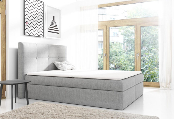 Boxspring-sänky Design Kaksois Hotellimoderni Sänky Makuuhuone Sängyt 160 cm
