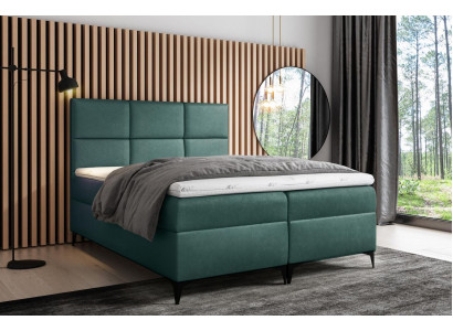Boxspring-sänky Tekstiili Design Kaksois Hotelli Moderni Sänky Makuuhuone Sängyt 200x200