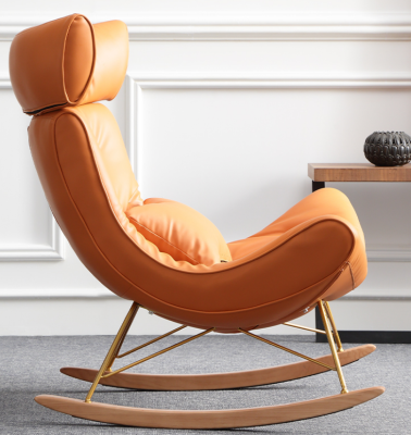 Suunnittelu Sofa Nojatuoli Sova Päällyste Luxus Tekonahka 1 Istuin Uusi Oranssi