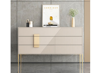Kommode Sivukaappi Puu Harmaa Ruokailuhuone Design luksus Moderni Huonekalut Uusi