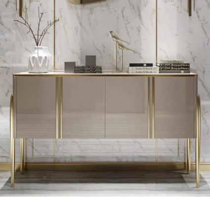 Suunnittelukommodori Tarjoilukaappi Kaappi Hylly Puu Luxus-kommodorit Sideboard