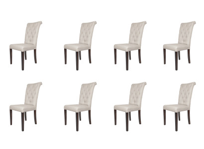 8x Tuolia Tuolisarja Nojatuoli Lehn Design Verhoiltu Nahka Tekstiili Ruokailu Olohuone