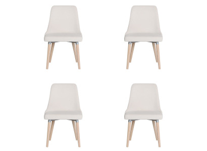 4x Design-istuimet Tuoli Nahkaistuin Lounge-tuolit Kerhoistuin Sarja