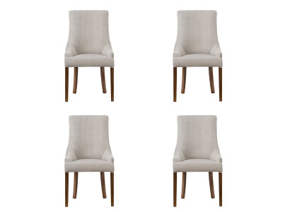 4x Designer -verhoilun tuoli -sarja Set Set Sorge -tuolit Täydellinen lainapaikan aula