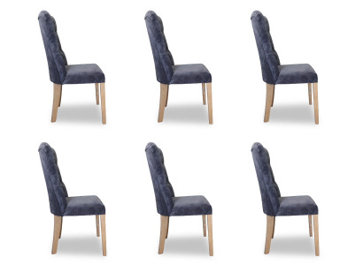6x Tuolia Tuoli Tyyny Design Chesterfield Kalustus Nojatuoli Kokonaisvaltainen Sarja