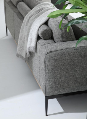 Oranssi Kulmasohva Kangas Olohuoneen Design Sofa Pehmusteet Soivat Samettiset