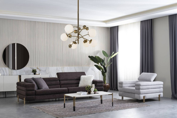 Olohuoneen suunnittelijan sohvastiivue nelipaikkainen luxus lounge -nojatuoli 2 kpl