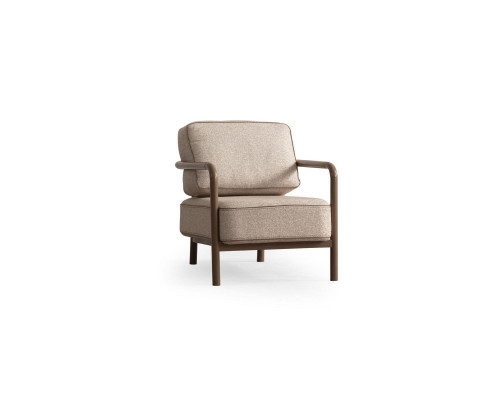 Moderni beige nojatuoli yksipaikkainen designer olohuoninnojatuoli käsinojallinen tuoli