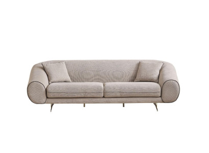 Moderni beige sohu olohuone 3-istuttava luksus pehmuste design-sohvat