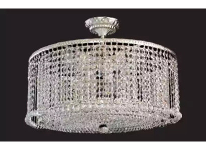 Luxus Luster -kattokruunu Kattovalaisin Valaisimet Hopea 60 cm
