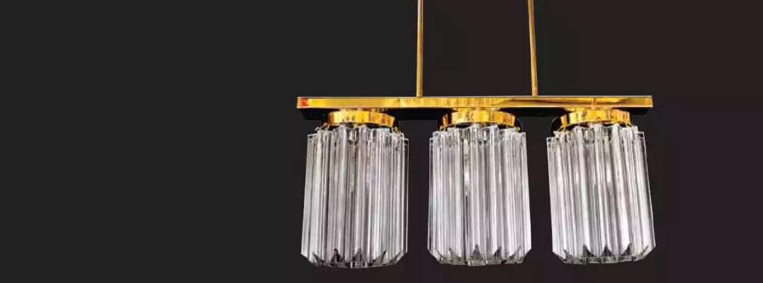 Moderni Groß Crystal Gold -kattokruunu olohuoneeseen
