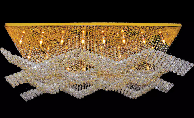 Suuri valaisin Lamppu Kattokruunu Luxus-valaisimet xxl kattovalaisin 100x200cm