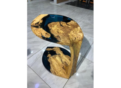 Yöpöytä Kahvipöytä Sohvapöytä Epoksihartsia Ruskea Olohuoneen Design