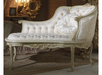 Leppoisan istutuksen Chesterfield-sohva Liege-makuusija Makuusohvat Chaise Longue -klubi Valkoinen Barokki Uusi