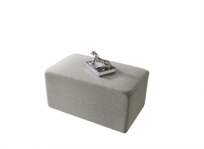 Hocker Tekstiili Olohuone Luxury Modern Pöytä harmaa Puu Tekstiili Jakkara