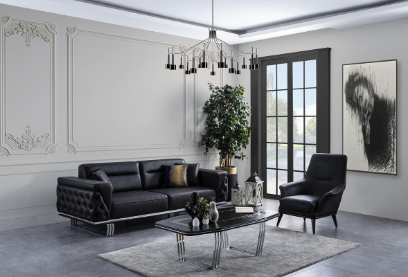 Luxus Sininen Nojatuoli Upholsteroidut Istuimet Upholsteroidut Huonekalut Olohuone Uusi Design Chesterfield