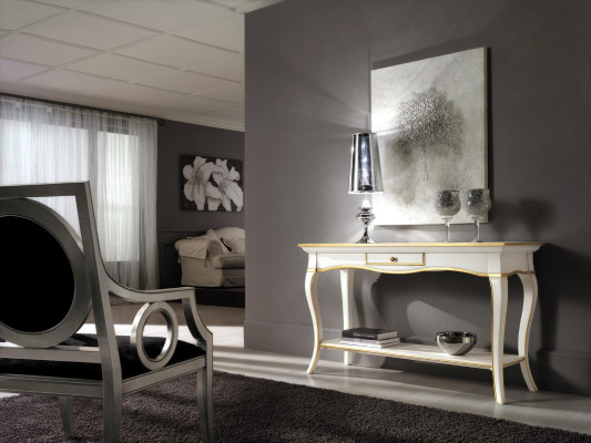 Konsoli Yöpöytä Makuuhuone Sivupöytä Moderni Design Huonekalut Puu Valkoinen Uusi