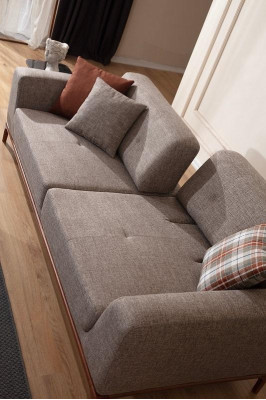 Moderni musta tekstiilityyli ruokailupöydälle metallirunkoinen yksittäinen istuin design-huonekalu
