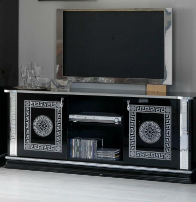 Schwarz TV-pöytä RTV-kaappi Lowboard-huonekalut TV-pöytä Design TV-kaappi