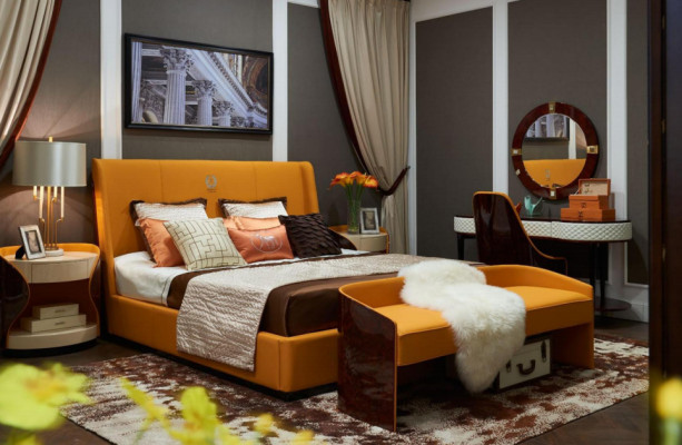 Bett Polster Luxus Kaksoissängyt Makuuhuone Tekstiili Chesterfield Kuningaskoko