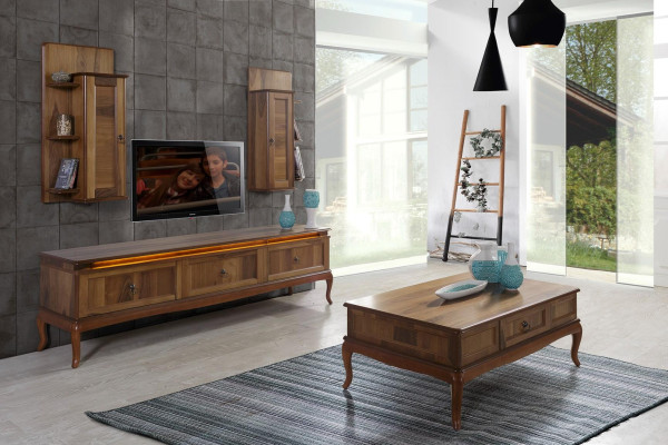 Olohuoneen 3-paikkainen sova harmaa pehmuste design puu tekstiili uusi moderni
