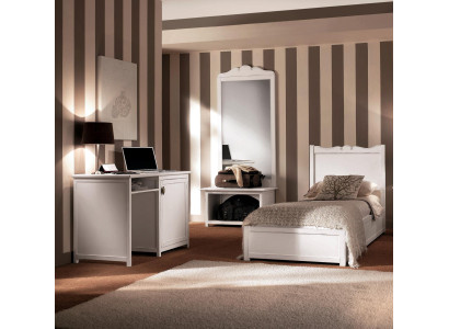 Vuodesohva työpöytä makuuhuone design hotelli sisustus setti peili 4 osainen setti