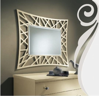 Peili Ripustuspeili Puu Moderni Seinäpeili Huonekalut Pieni peili Design 90x90 Uusi
