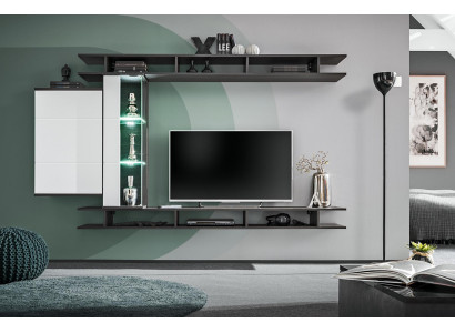 Moderni TV-taso Harmaa Design olohuonekalut Puinen Seinäkaappi
