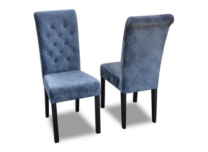 6x Chesterfield -tuolisarja istuinverhoilu ruokailuhuoneen tuolit nojatuoli nahka