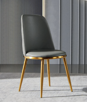 Harmaa ruokailutuoli 1-paikkainen designer nojatuoli Moderni 1-paikkainen