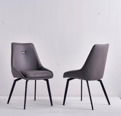 Moderni harmaa tuoli ruokailuhuone puu metallituolit designer nojatuolit
