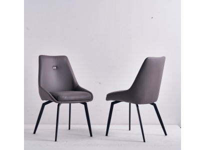 Moderni harmaa tuoli ruokailuhuone puu metallituolit designer nojatuolit