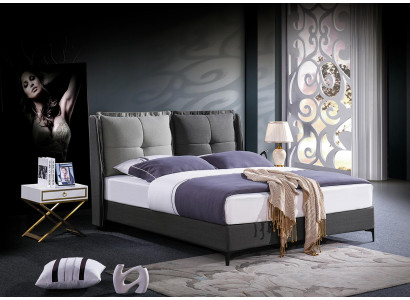 Bett Polster Design. Luksus Kaksois Hotellivuode Avio Nukkumis Huone Nahka
