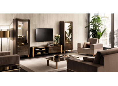 TV-taso Elegantti Vitriini Olohuoneen Design Klassinen 3-osainen
