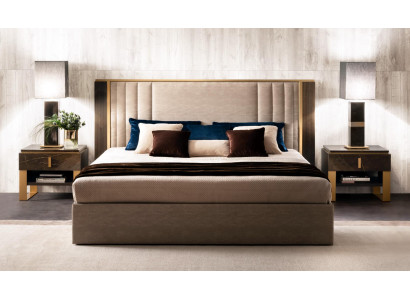 Vuode 2x Yöpöytä Design Makuuhuone 3-os. Klassinen Luxe Sängyt Set Huonekalut
