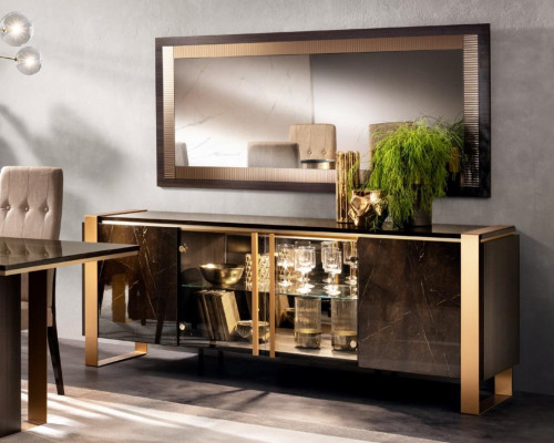 Kommode Sideboard Lipasto TV-taso Barokkisarja Tarjoilupöytä Peili Uusi