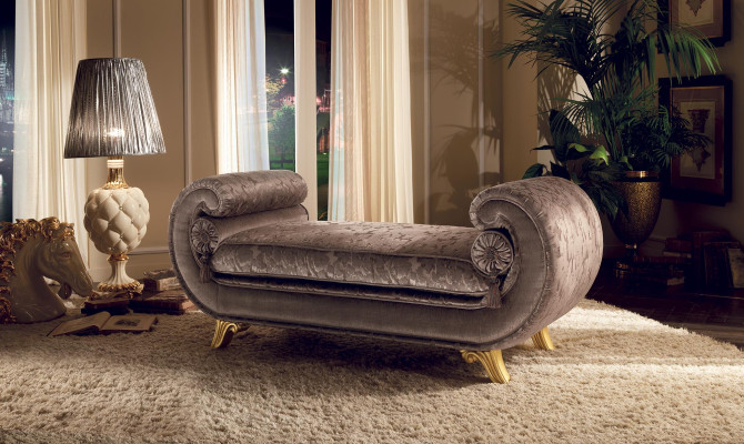 Chaiselongues Liège Luxus-sofa Nojatuoli Klassinen Barokki Rokokoo Jugendstil