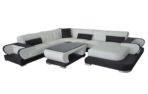 Moderni olohuoneen kulmasohva pehmeä istuinosa mittatilaustyönä sofa + USB