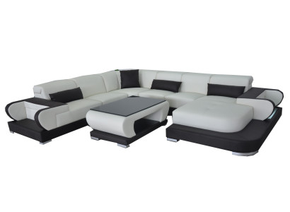 Asunto Nahkainen sofa Maisemapeite Tyynyvarustus Kulmasohvat Istuinvarustet Uudet
