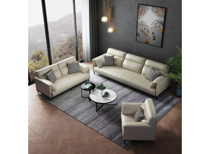 Italiaiset designer-sohvat 3-istuttava sohvapöytäverhoilu tekstiili